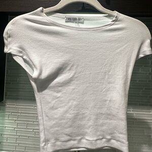 Zara white top
